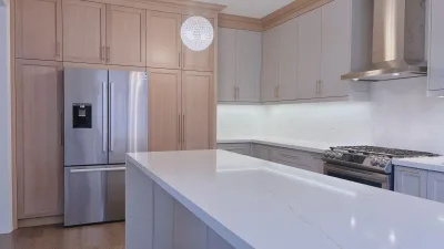 Choice Quartz in finished kitchens — installed kitchen 2
