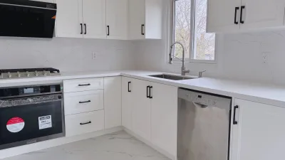 Choice Quartz in finished kitchens — installed kitchen 3